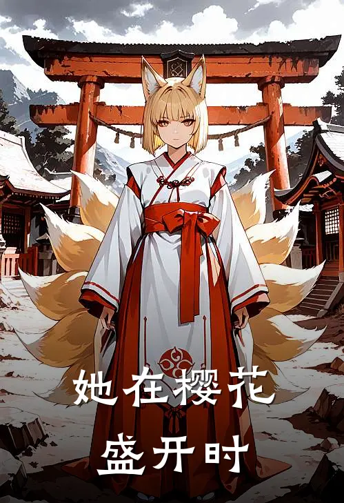 她在樱花盛开时