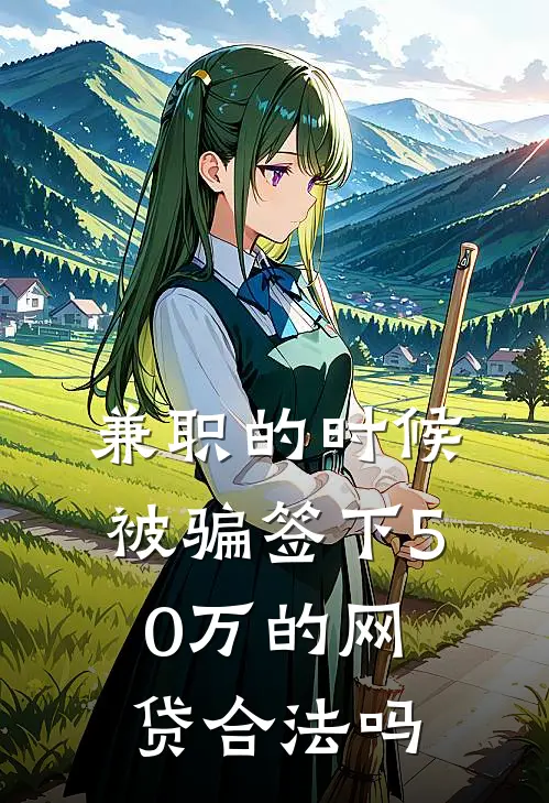 兼职的时候被骗签下50万的网贷合法吗