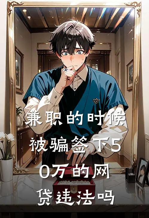 兼职的时候被骗签下50万的网贷违法吗